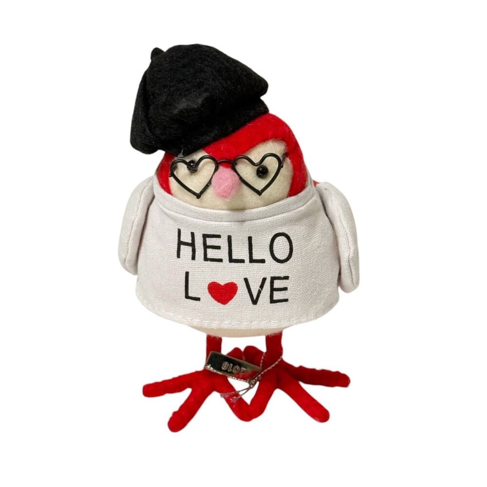 Target 2018 Featherly Friend AMI Valentines Day HELLO LOVE Heart Glasses Beret